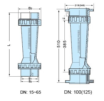 LZS-150、LZS-125、LZS-100、LZS-80、LZS-65、LZS-50、LZS-40、LZS-25、LZS-15塑料管浮子流量計(jì)